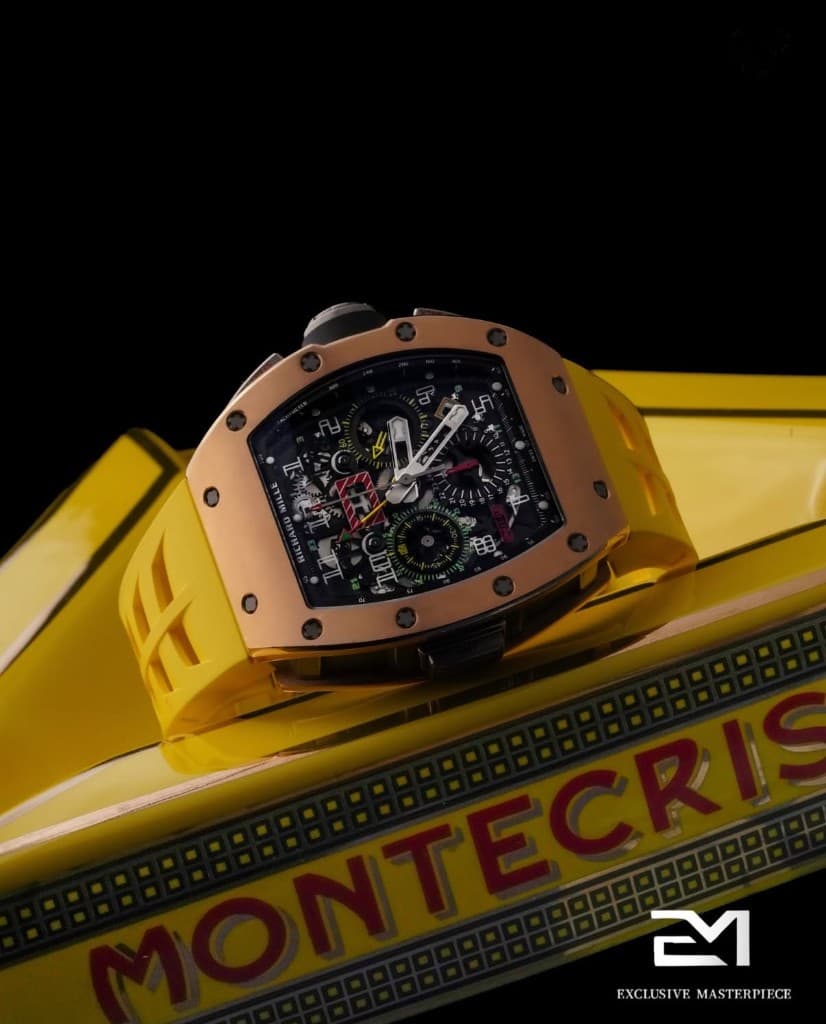 Richard Mille on a Montecristo box, photographed for Exclusive Masterpiece