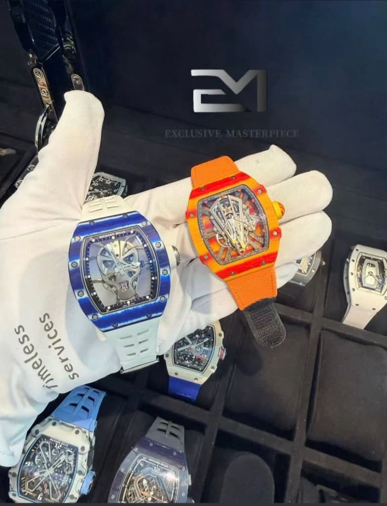 Richard Mille pieces from the Exclusive Masterpiece tray