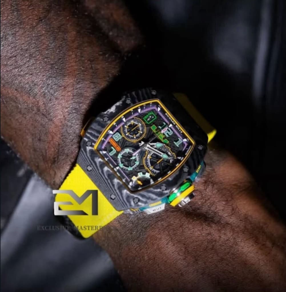Richard Mille Carbon TPT on the wrist — Exclusive Masterpiece Dubai
